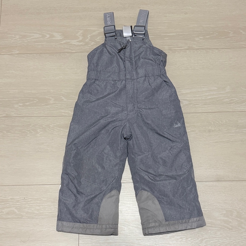 3/$10 Gerry Weber Kids Gray Snow Bib Overalls